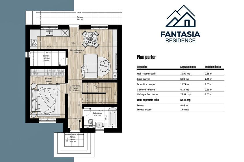 Casă tip duplex, 4 camere, Sânpetru, P+E, construcție 2026