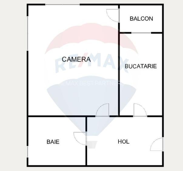 Apartament 1 camera de vanzare Calea Turzii162-168, 40mp, Parcare - 12