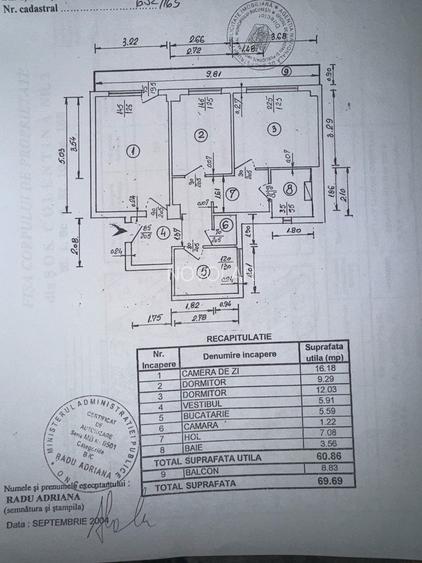 Apartament 3 camere Bloc Almo - 3 min statia de metrou Obor - 8