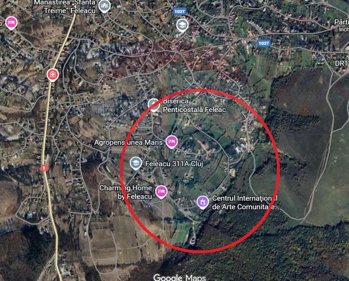 Teren intravilan de vanzare in Feleacu - 720 MP - PUZ aprobat!