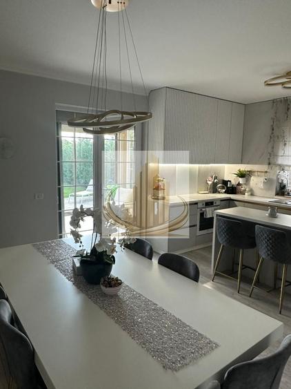 Casa in stil mediteranean, ultrafinisată 5 camere, 3 bai + curte.