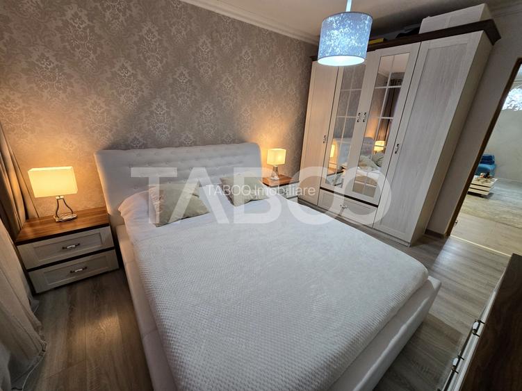 Apartament 3 camere de vanzare decomandat mobilat utilat Tilisca Sibiu - 14