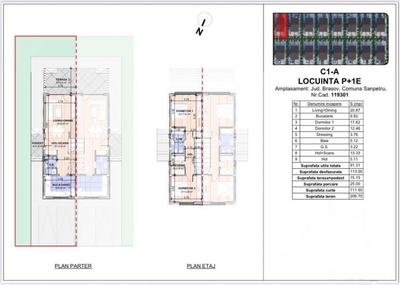 Casa tip duplex Sanpetru Comision 0 - 3