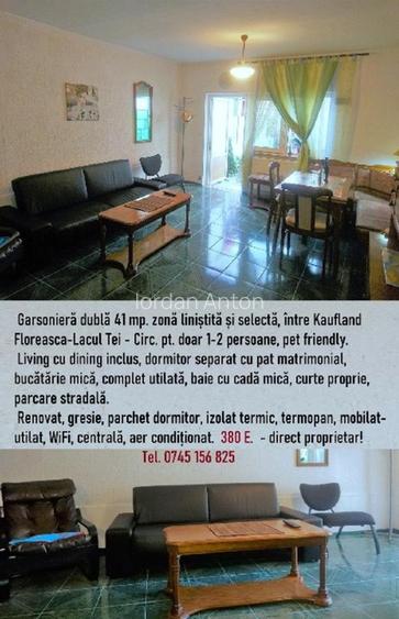 Floreasca-Lacul Tei garsonieră dublă-studio 41 mp parter la curte - 14