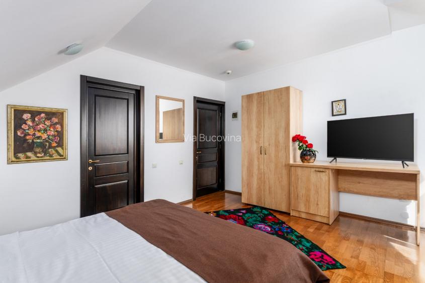 Casa de locuit sau vacanta 5 camere, 5 bai, 2600mp teren langa Humor - 16