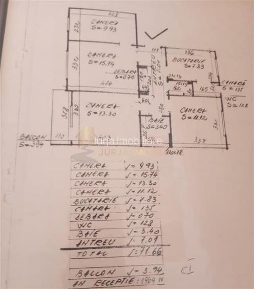 APARTAMENT 4 CAMERE 75 MP   EREMIA GRIGORESCU - 1