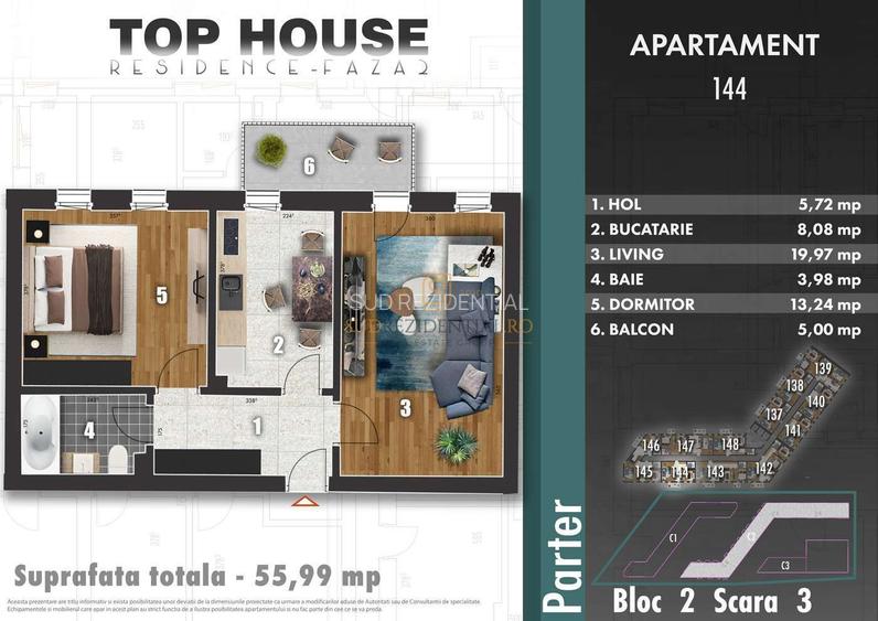 Apartament cu 2 camere, decomandat, Sector 4 - Comision 0% - 1