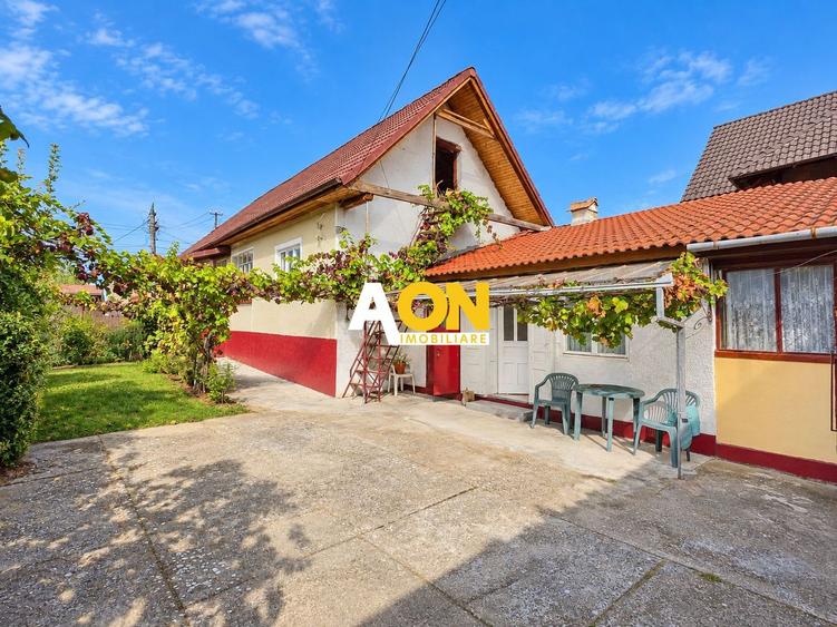 Casa traditionala, 3 camere, la asfalt, 1685 mp teren, Ciugud