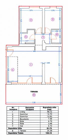 4 camere zona Delea Veche, gradina privata si loc de parcare inclus - 16