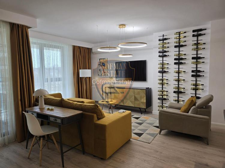 2  camere, Central, mobilat modern, etaj 1, 2 lifturi, balcon - 2