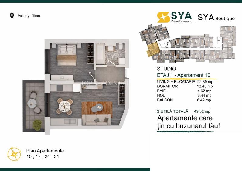 AP.2CAM. LIVING OPEN-SPACE / BLOC BOUTIQUE P+4. - 2