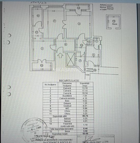 Apartament 3 camere / | Centru Vechi/Vedere la râu /Comision 0 - 17