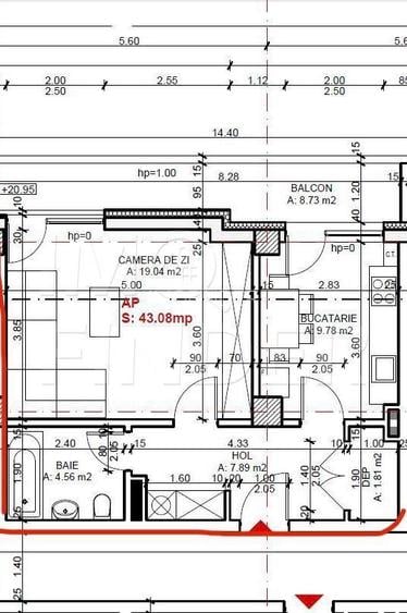 Apartament 43 mp, mobilat/utilat, Sopor, garaj subteran,  Baza Sportiva - 1