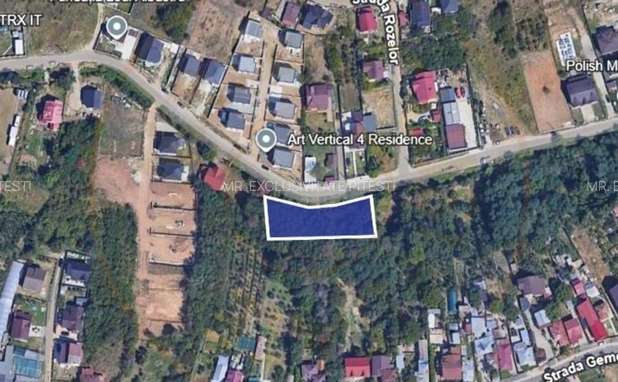 Teren intravilan  1299 MP  Geamana, Pitesti – zona excelenta, toate utilitatile - 2