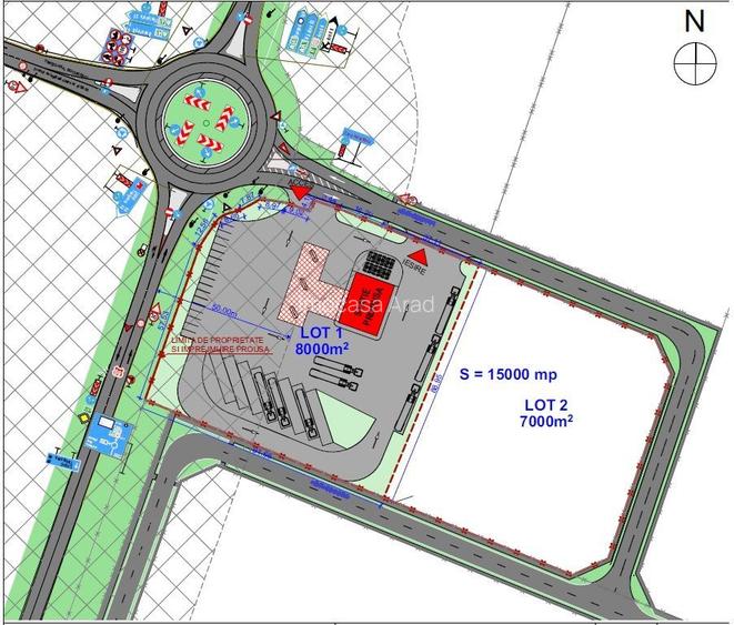 Teren intravilan cu potenzial Arad Sud, DN69, A1, Spălătorie, Service. - 4