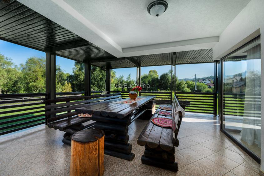 Casa de locuit sau vacanta 5 camere, 5 bai, 2600mp teren langa Humor - 38