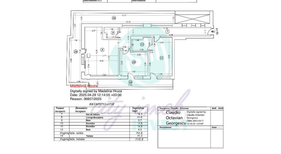 Apartament cu TERASA generoasa de 41 MP si LOC PARCARE INCLUS IN PRET - 21