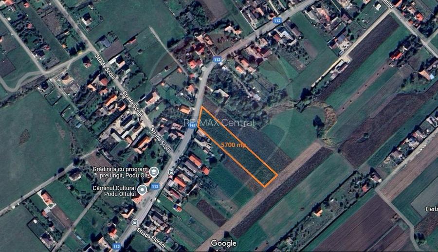 Comision 0 %! Teren intravilan, 5.700 mp, Podul Oltului! - 2
