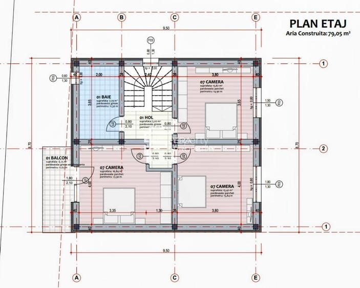 Casă individuală 125 mp utili, teren 480 mp, Cristian - proiect personalizabil - 1