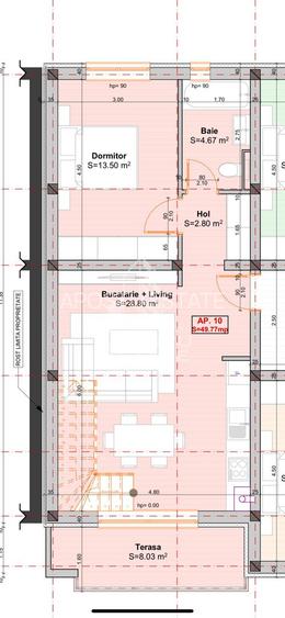 Penthouse cu 3 camere, 2 bai si dressing in spate la Lidl. - 22