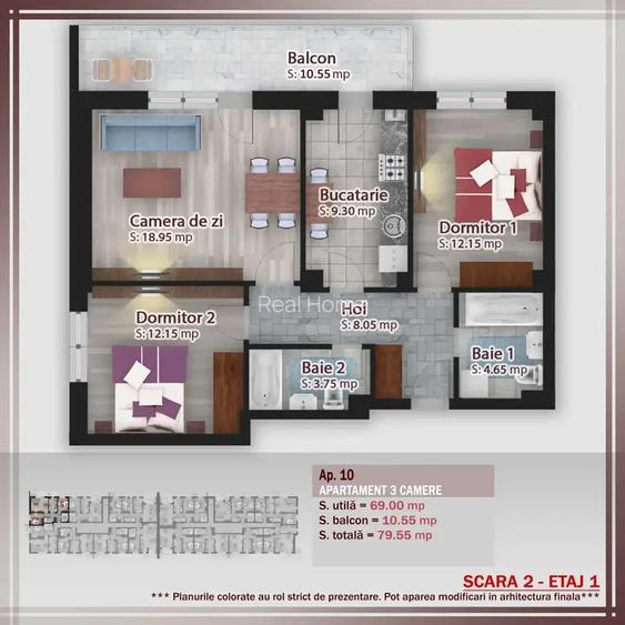 3 camere | STB | parcuri | metrou | 2026 | premium | decomadat - 2