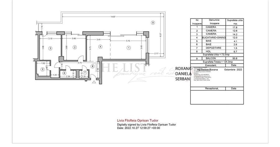 PIPERA | APARTAMENT 3 CAMERE | COMPLET MOBILAT - 15