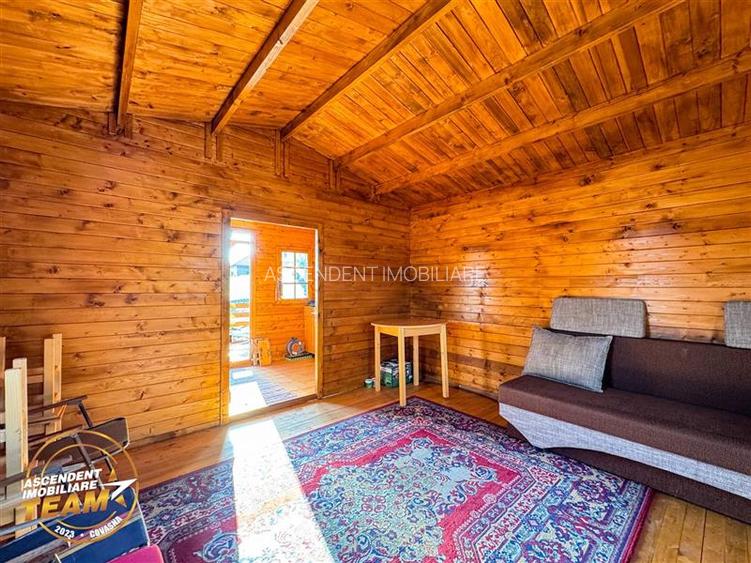 Teren intravilan 520 mp cu casuta din lemn,zona linistita,aproape de oras,Sancra - 4