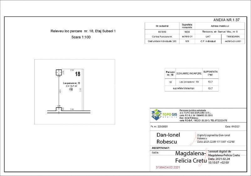 Apartament cu 2 camere, etaj intermediar, parcare subterana Simion Barnutiu - 11