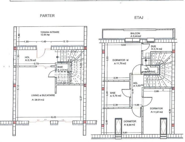 Casă înșiruită de vânzare Florești, Str. Șesul de Sus, Ansamblu rezidențial p - 19