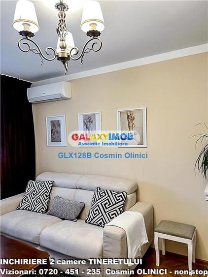 Inchiriere apartament 2 camere Tineretului vedere parc mobilat - 4