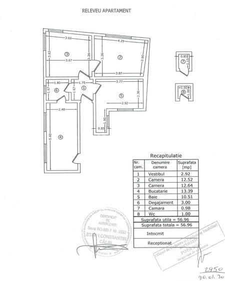 Apartament 2 camere la demisol | Strada Constantin Coandă | Piața Victoriei - 9