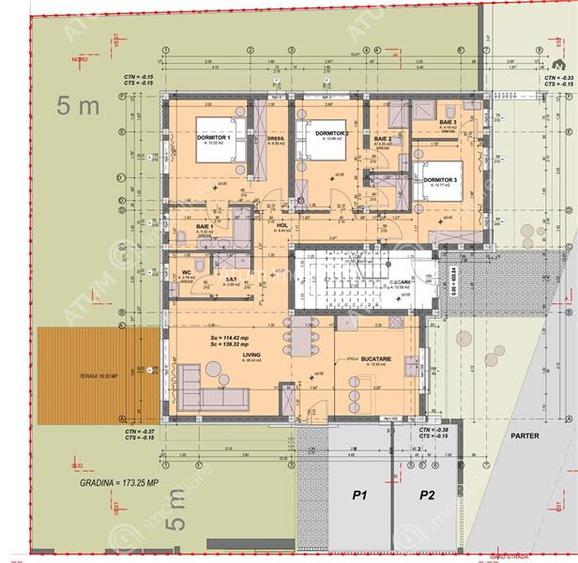 Apartament la cheie cu 4 camere si gradina 200 mp zona Arhitectilor - 9