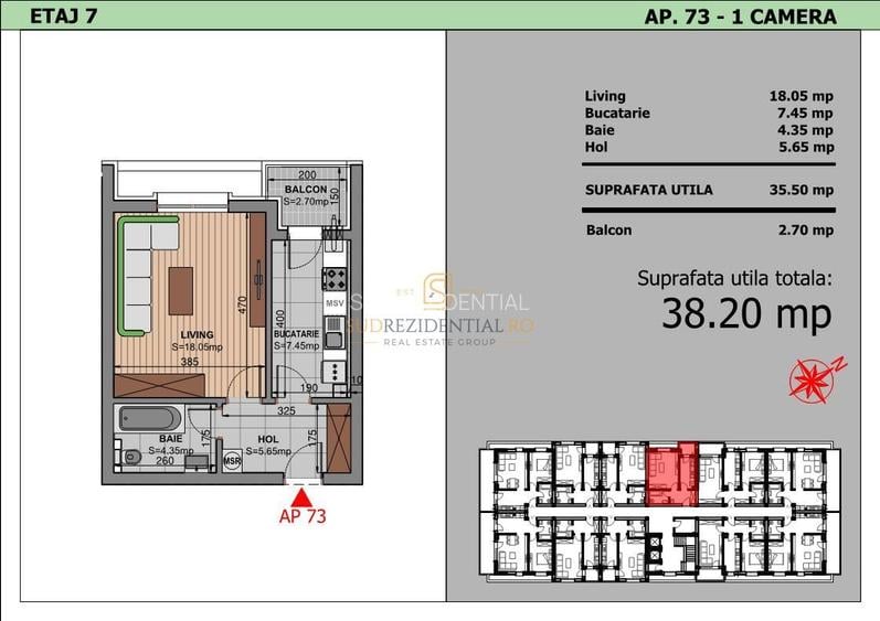 Garsoniera in imobil nou, finisaje moderne, locatie excelenta, Sect.4 - 1