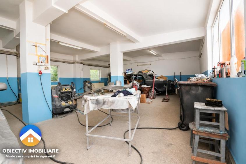 Spatiu industrial 3110 mp teren, hala productie+service auto, Targu Neamt