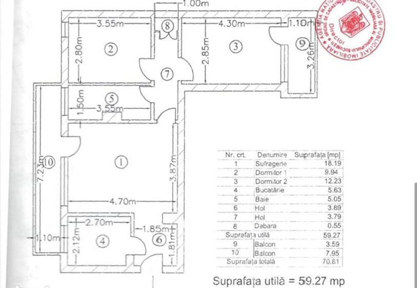 Apartament 3 camere renovat bloc reabilitat zona metrou Tudor Vladimirescu - 12