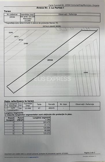 10.100mp TEREN CONSTRUCȚII INTRAVILAN POTIGRAFU, DESCHIDERE 31m direct la DN1 - 14