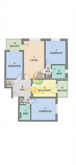 Apartament de Vanzare - 4 Camere  - 80 mp - PIATA RAHOVA - 6