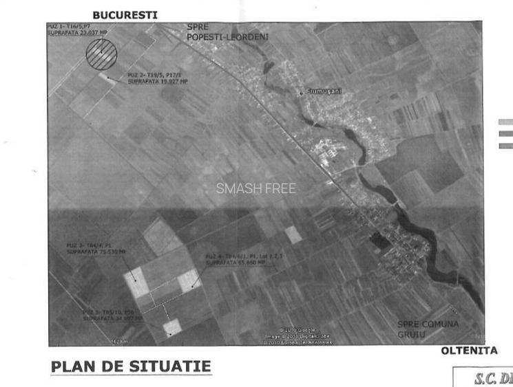 Teren intravilan 75.530 mp in Frumusani - 2