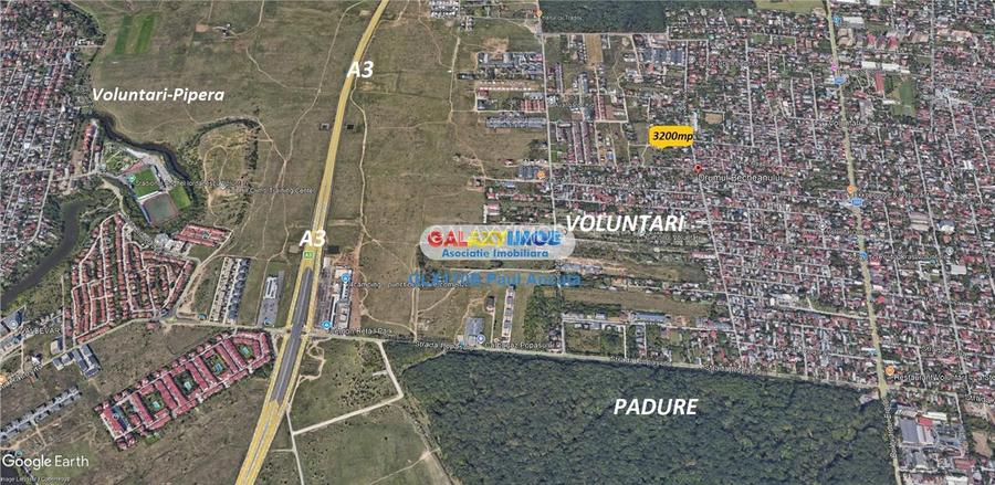 Teren 3200 mp Voluntari str Becheanului la sosea utilitati - 4