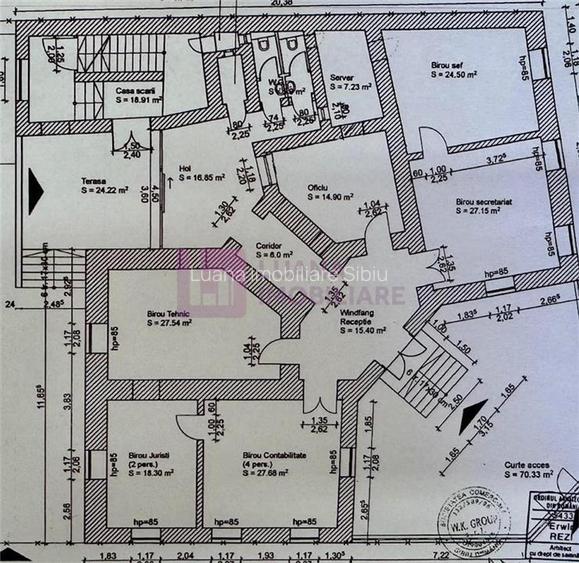 Spatiu de birouri de inchiriat | Central | 200 mp | 6 camere | parcare - 7