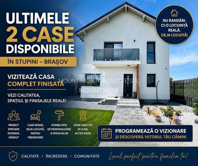 Ultimile 2 unități disponibile, Casă modernă 140 mp/utili, Stupini - 17