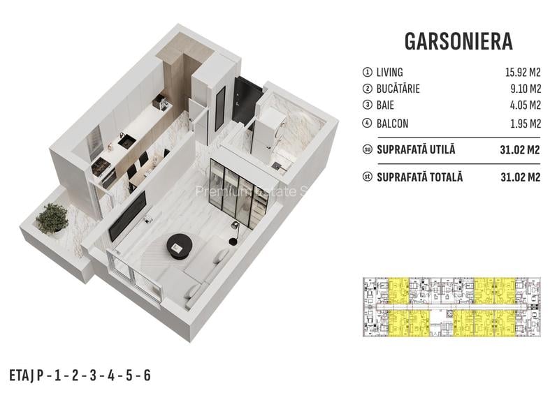 Garsoniera decomandata-Bloc Nou -Comision 0%-Militari Residence - 9