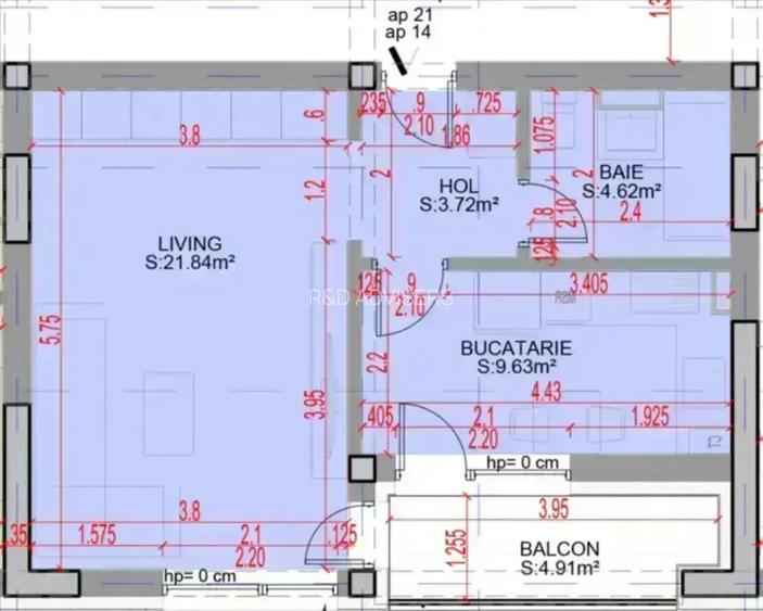 Garsonieră modernă cu balcon – Pallady | 0% comision - 13