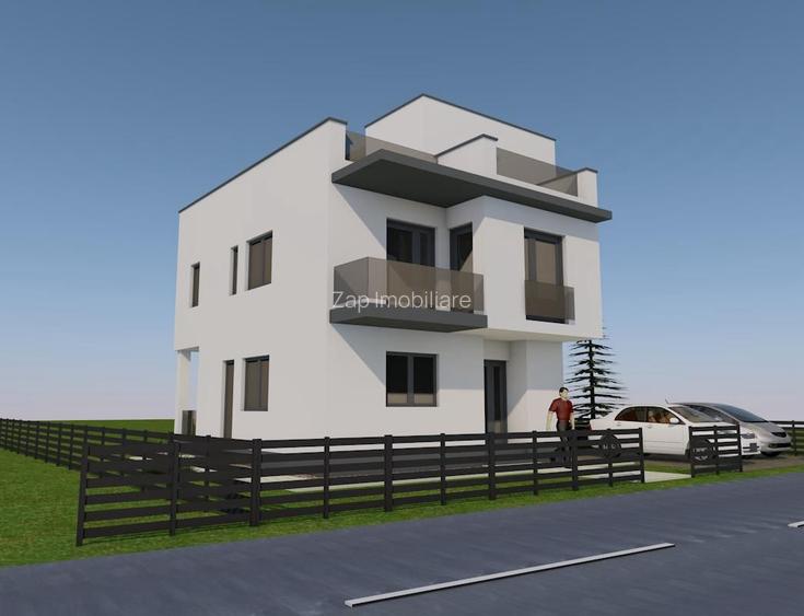 Casa 4 camere,4 bai,200mp,830mp teren,80mp terasa,0%comision - 3