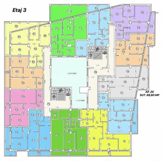 Tomis Nord/Carrefour -Vanzare apartament cu 2 camere, bloc nou. - 7