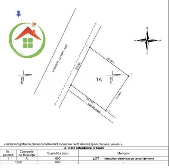 Teren intravilan 600mp, Miroslava - Vorovesti - 4