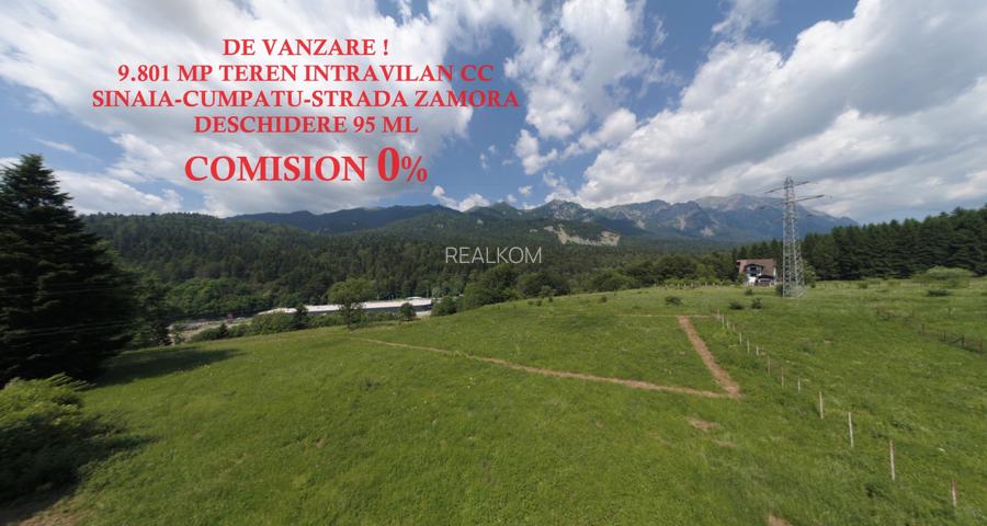 TEREN PENTRU DEZVOLTARE SINAIA-CUMPATU Str. Zamora-9.801 mp-Comision 0% - 16