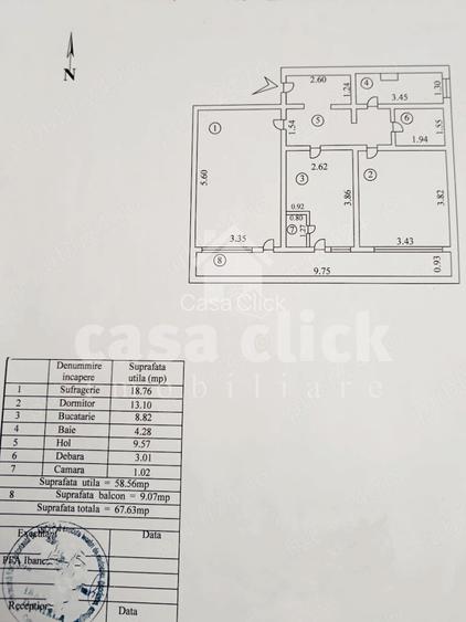 2 camere decomandat Micro 18, balcon mare, etaj 2 - 7