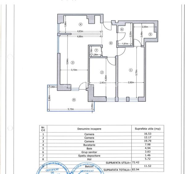 Vânzare apartament 3 camere Moghioros Park cu loc de parcare - 4