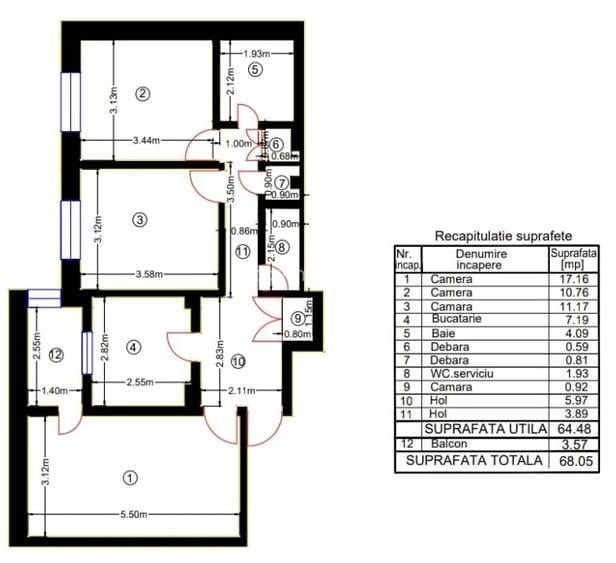 Drumul Taberei-Gheorhe Latea-Apartament de 3 camere decomandat - 6